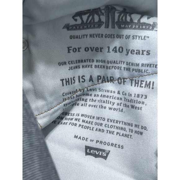 Mens Levis 511 Slim Fit Straight 34 X 32 Dark Wash Denim Jeans Black Label - Picture 7 of 8